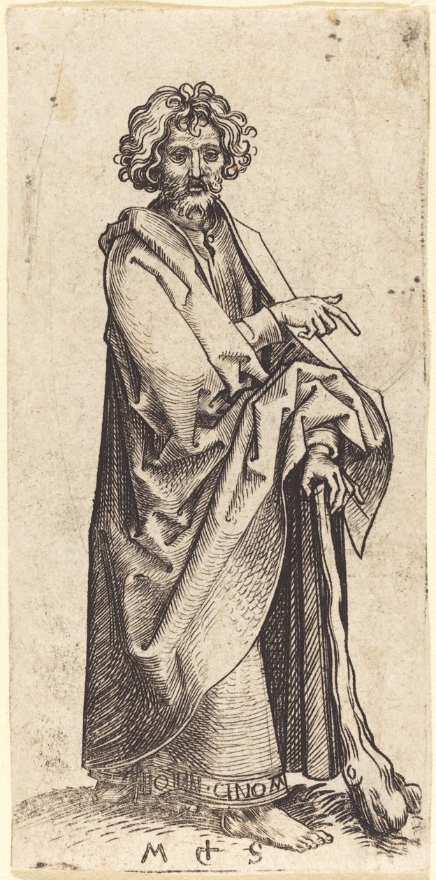 Święty Judasz Tadeusz autorstwa Martin Schongauer