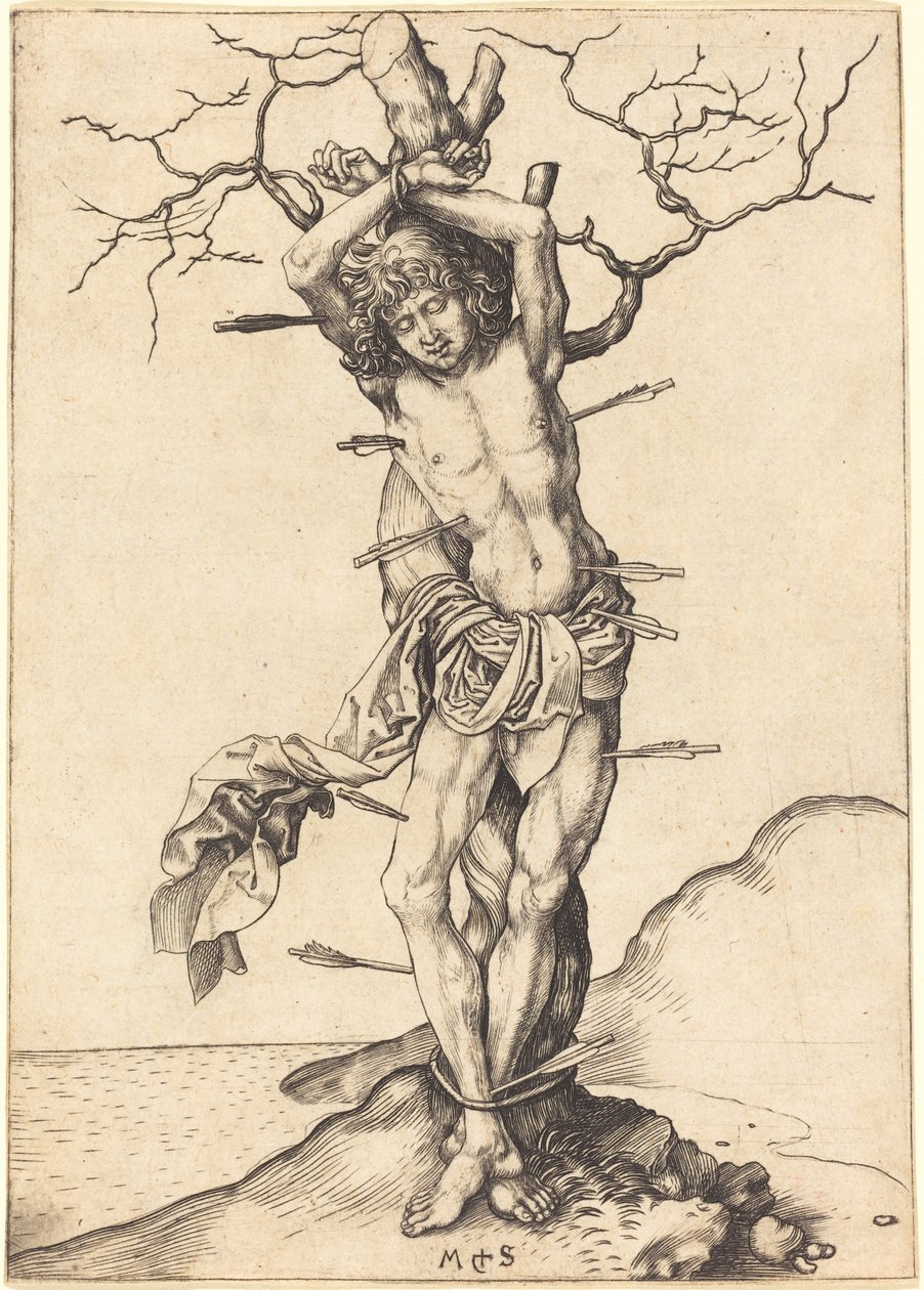 Św. Sebastian autorstwa Martin Schongauer