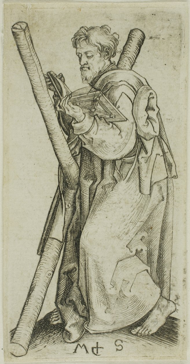 Święty Andrzej od Apostołów autorstwa Martin Schongauer