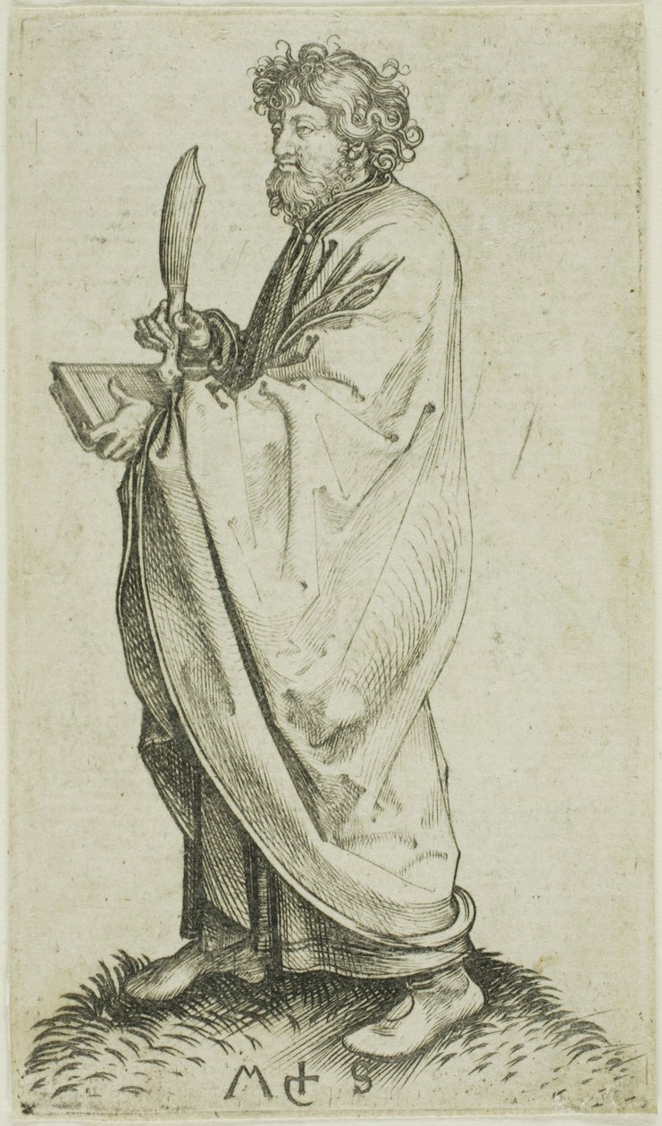 Święty Bartłomiej z Apostołów autorstwa Martin Schongauer