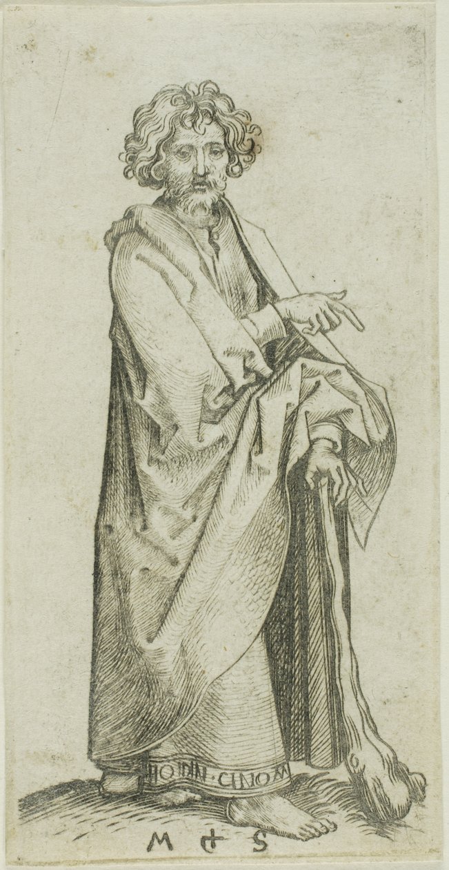Jakub Mniejszy, od Apostołów autorstwa Martin Schongauer