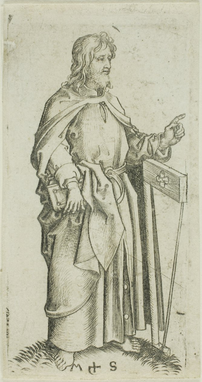 Święty Juda, od Apostołów autorstwa Martin Schongauer