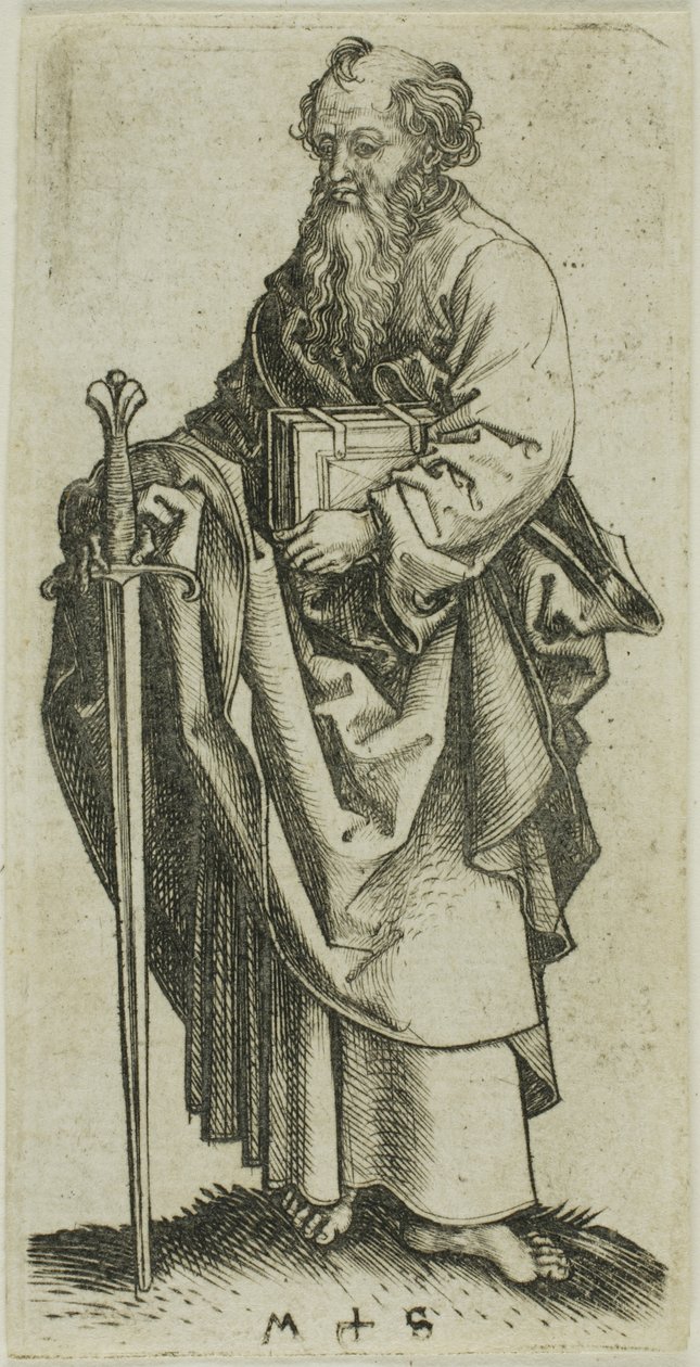 Paweł, od Apostołów autorstwa Martin Schongauer