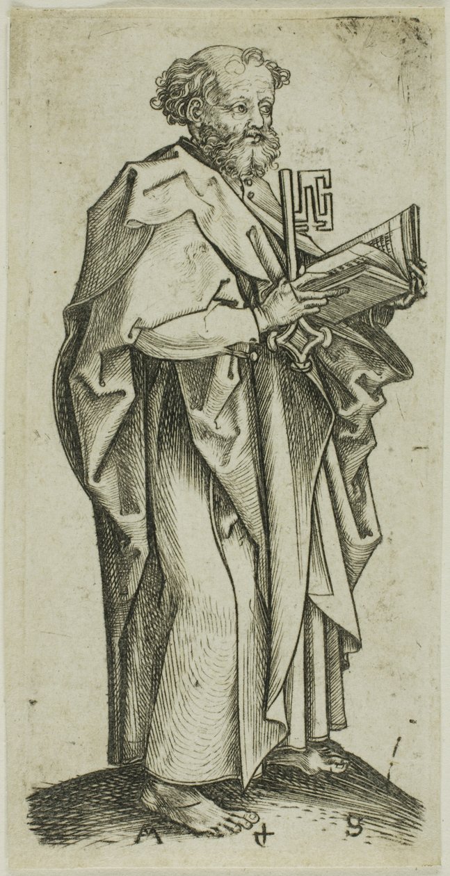 Święty Piotr, od Apostołów autorstwa Martin Schongauer