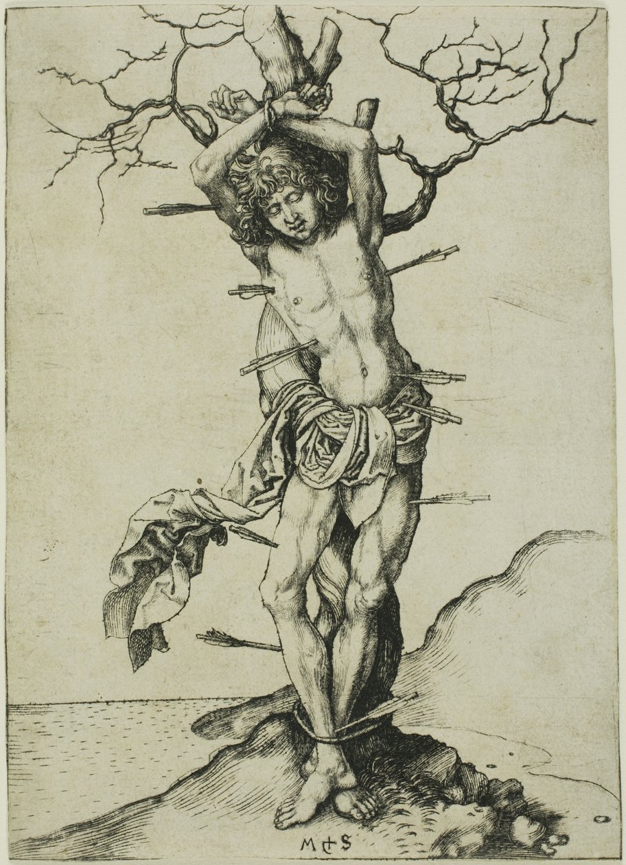Św. Sebastiana autorstwa Martin Schongauer