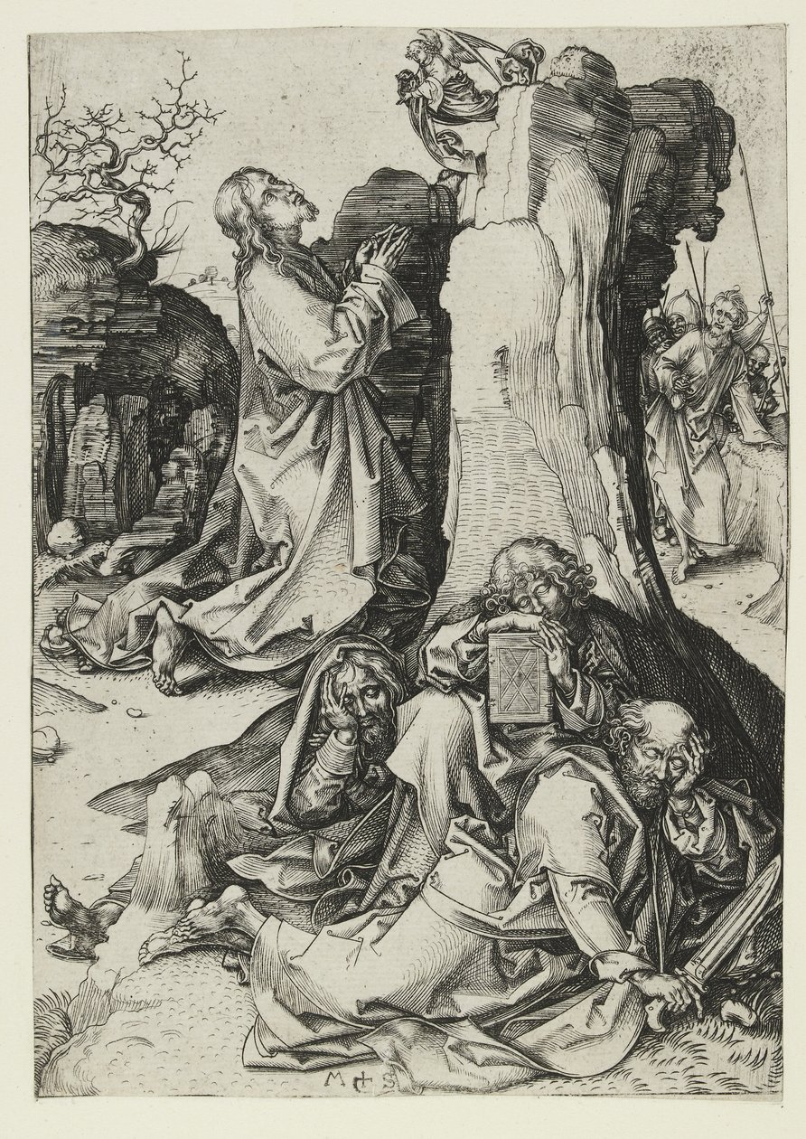 Agonia w ogrodzie, koniec XV wieku autorstwa Martin Schongauer