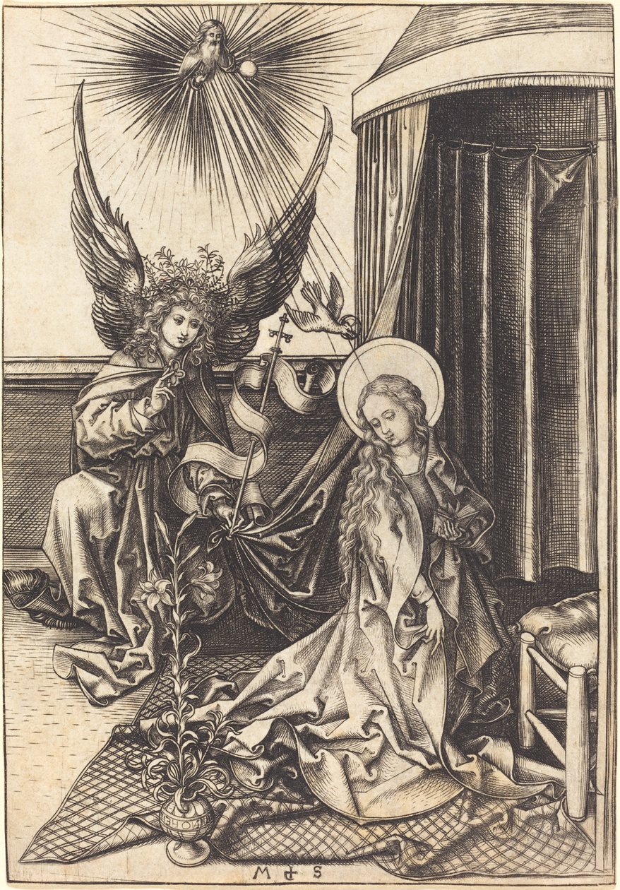 Zwiastowanie autorstwa Martin Schongauer