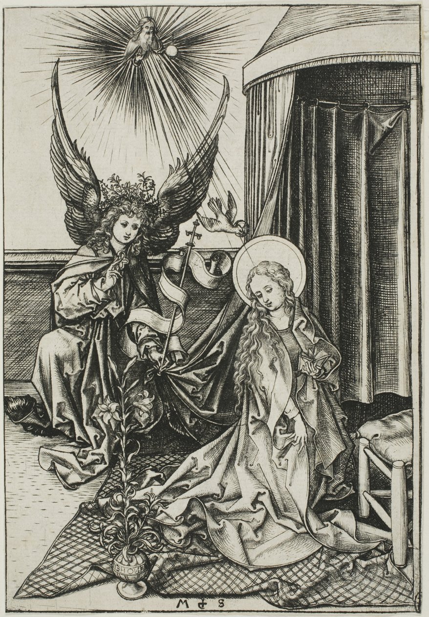 Zwiastowanie autorstwa Martin Schongauer