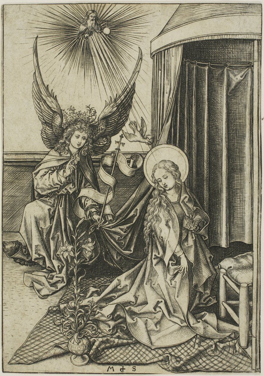 Zwiastowanie autorstwa Martin Schongauer
