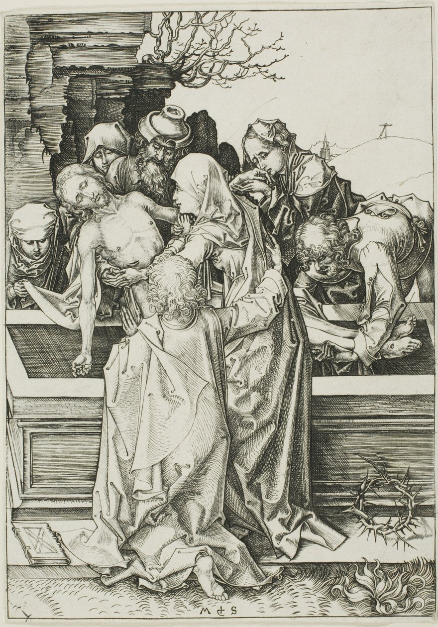 Złożenie do grobu autorstwa Martin Schongauer