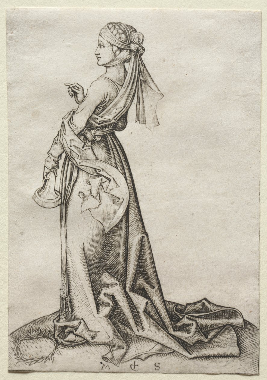 Pierwsza z głupich panien autorstwa Martin Schongauer