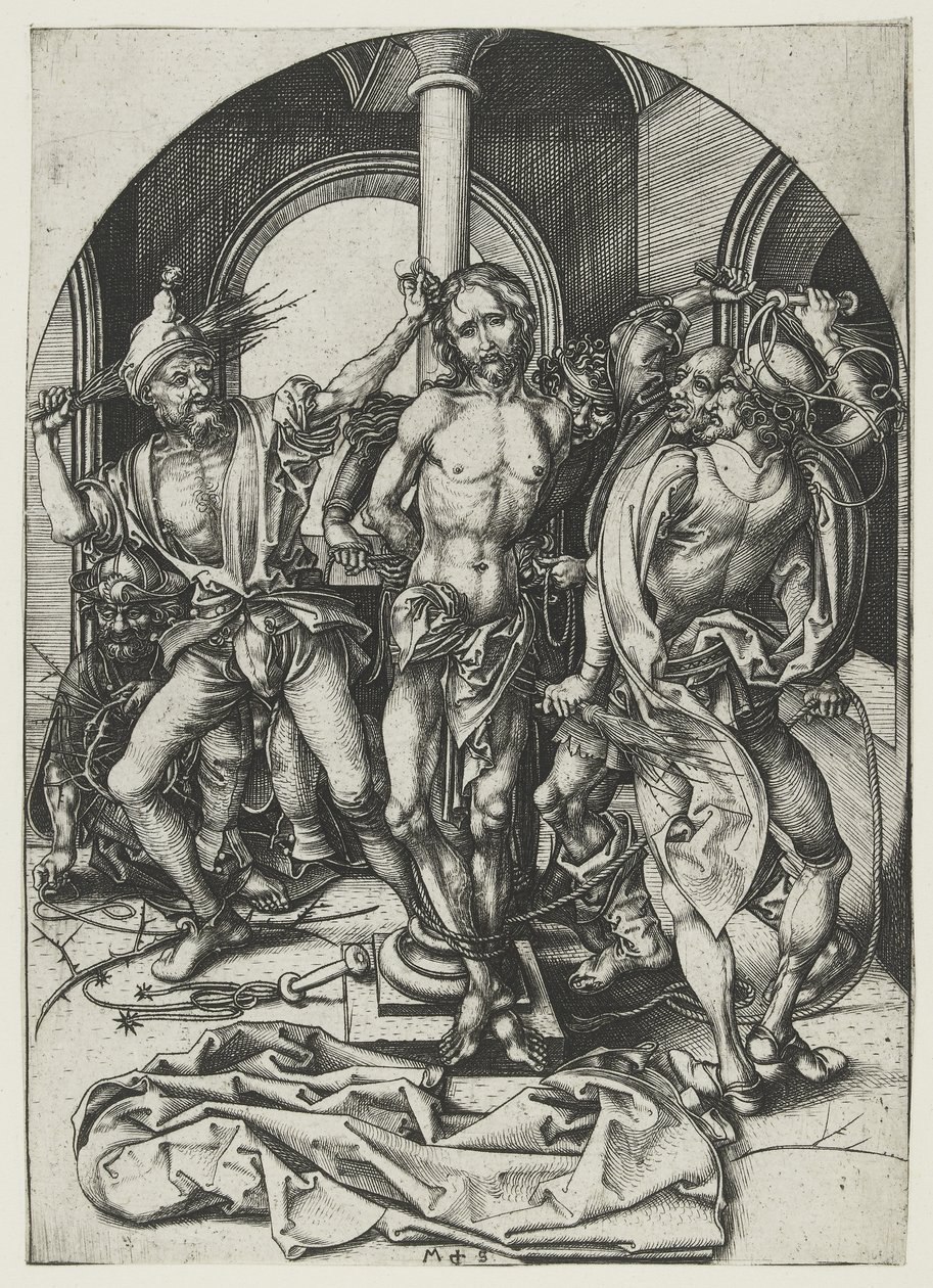 Biczowanie autorstwa Martin Schongauer