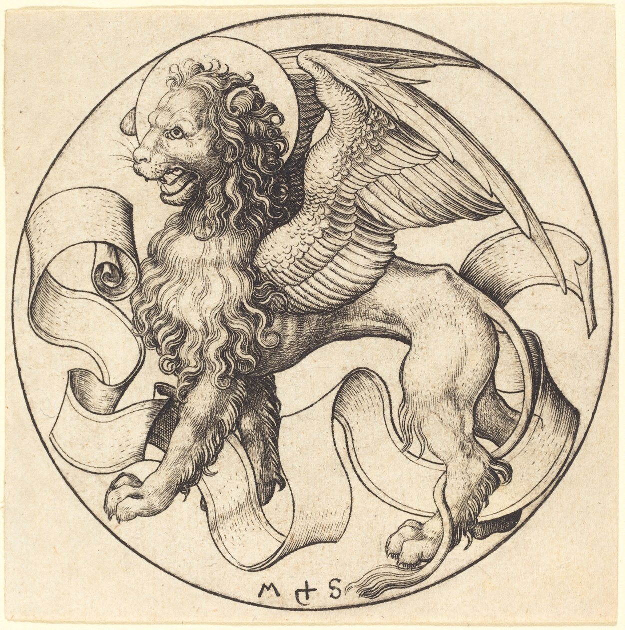 Lew św. Marka autorstwa Martin Schongauer