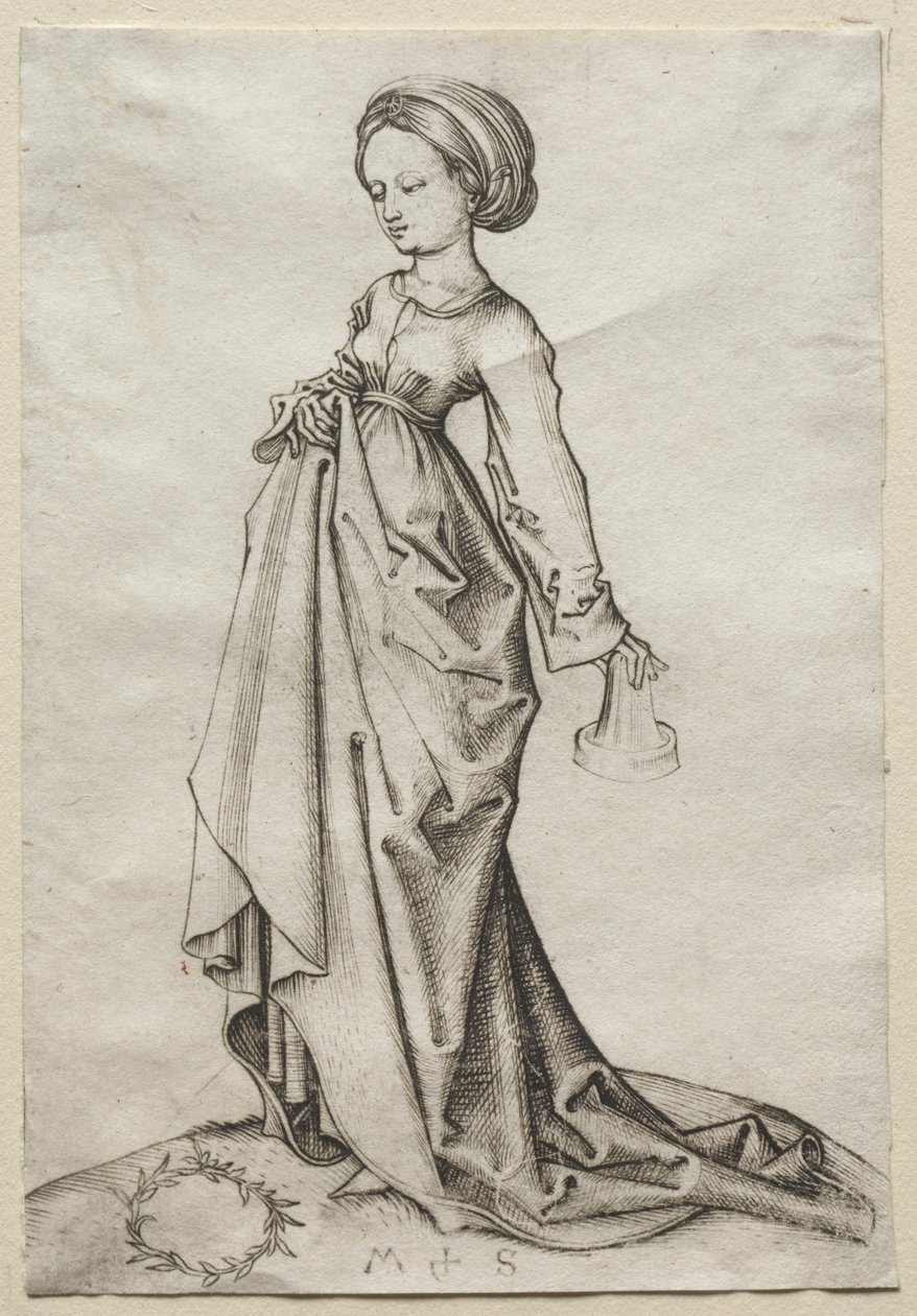 Druga z głupich panien autorstwa Martin Schongauer