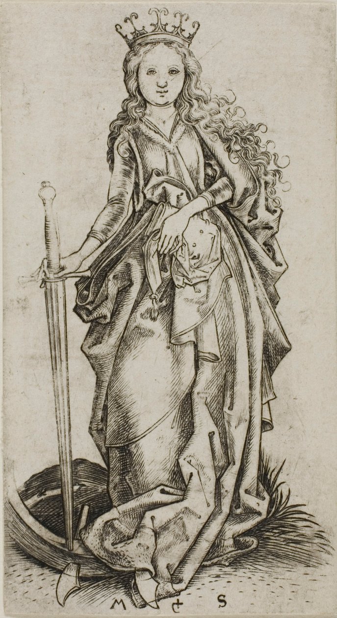 Mała Święta Katarzyna autorstwa Martin Schongauer