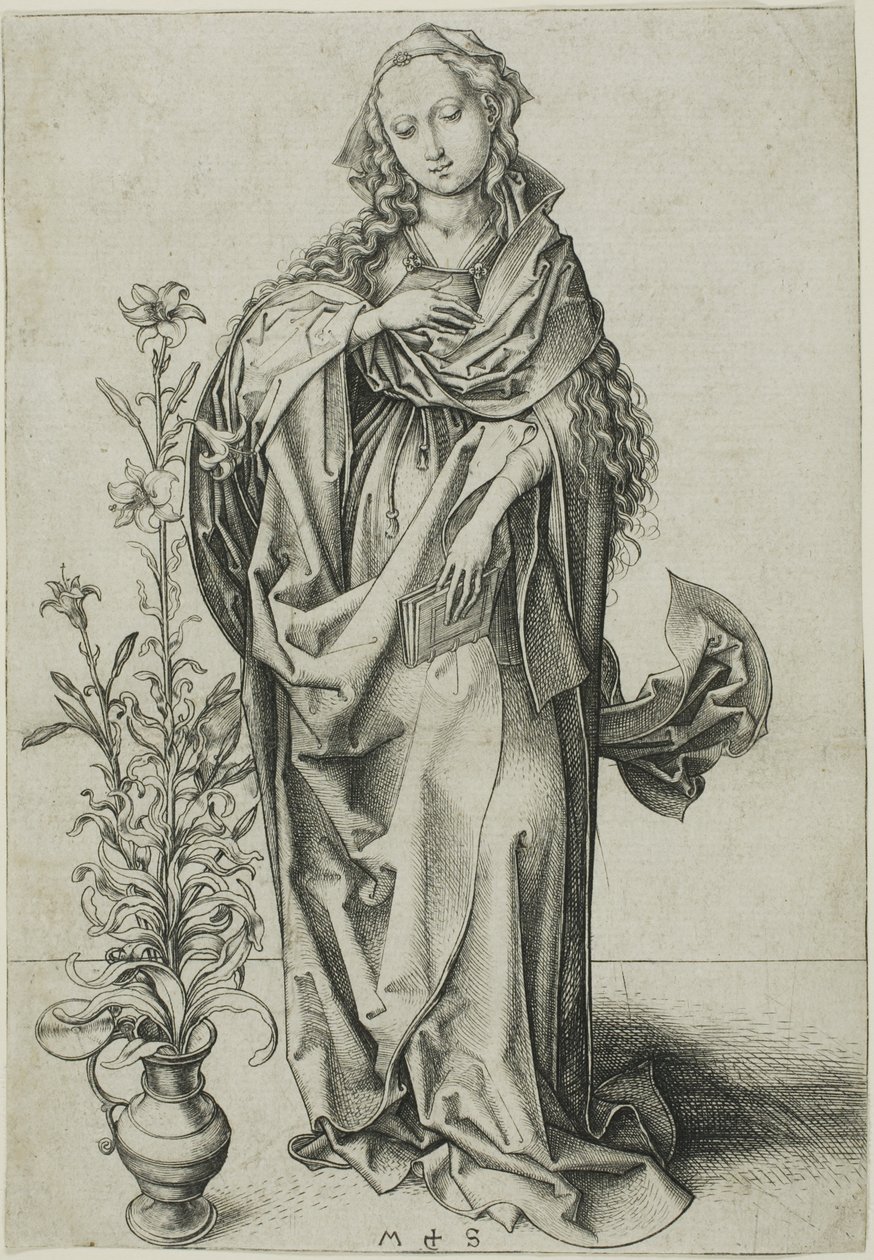 Dziewica Zwiastowania autorstwa Martin Schongauer