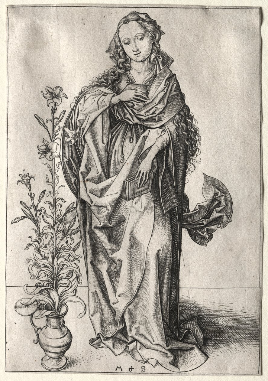 Dziewica Zwiastowania autorstwa Martin Schongauer