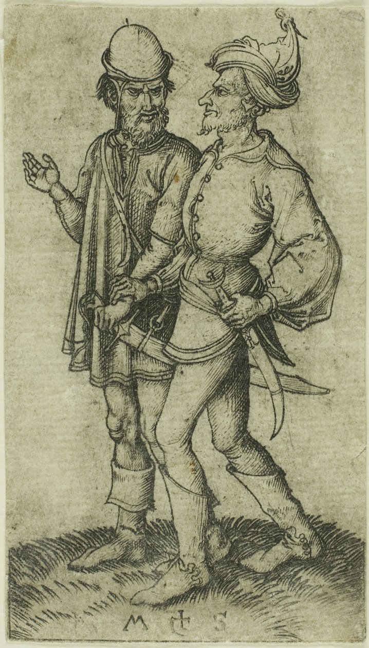 Dwóch Maurów w rozmowie autorstwa Martin Schongauer