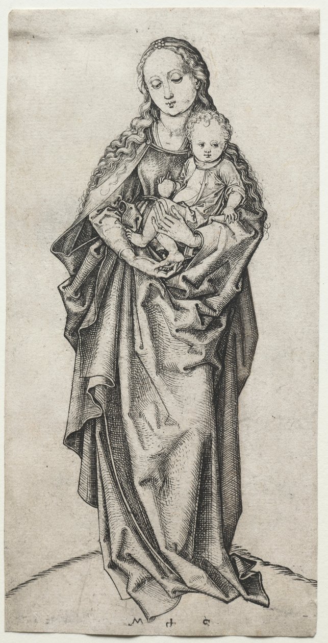 Dziewica i Dziecko. autorstwa Martin Schongauer