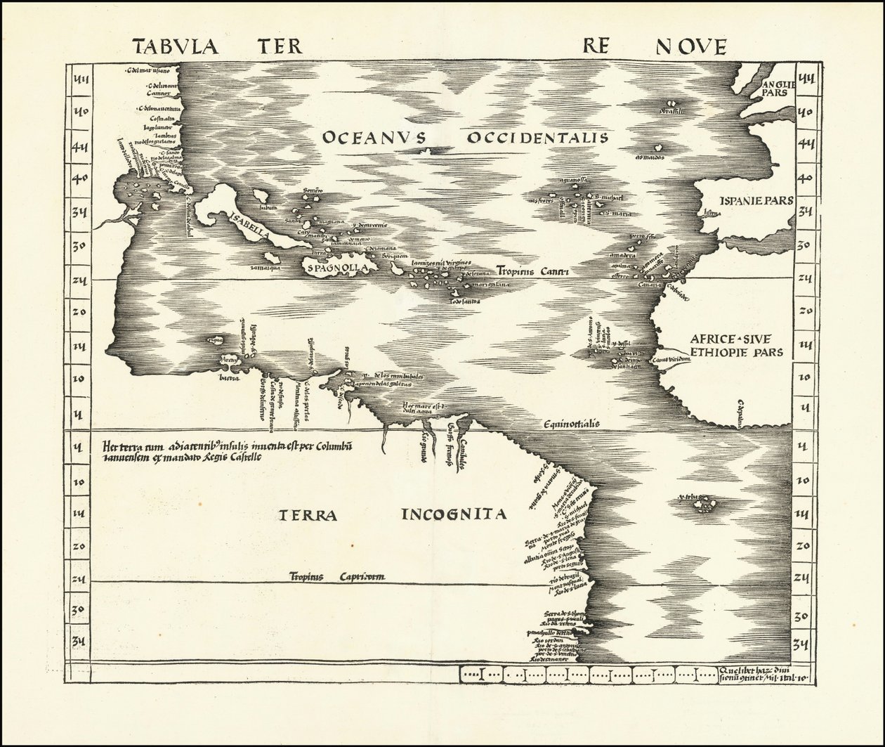 Mapa Admiralicji z 1513 roku autorstwa Martina Waldseemüllera autorstwa Martin Waldseemuller