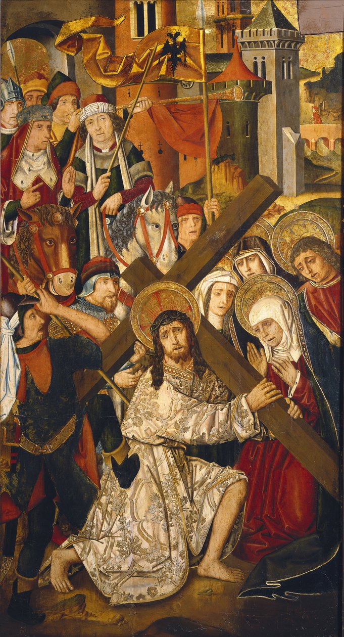 Droga na Kalwarię (fragment) autorstwa Martin & Ximenez Miguel (fl.1466 1505) Bernat