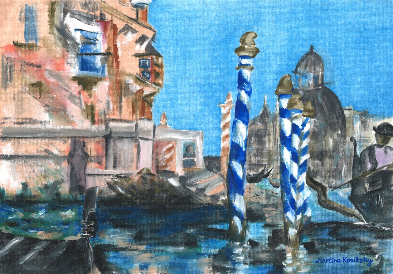 Canal Grande (Hołd dla Edouarda Maneta) autorstwa Martina Konitzky