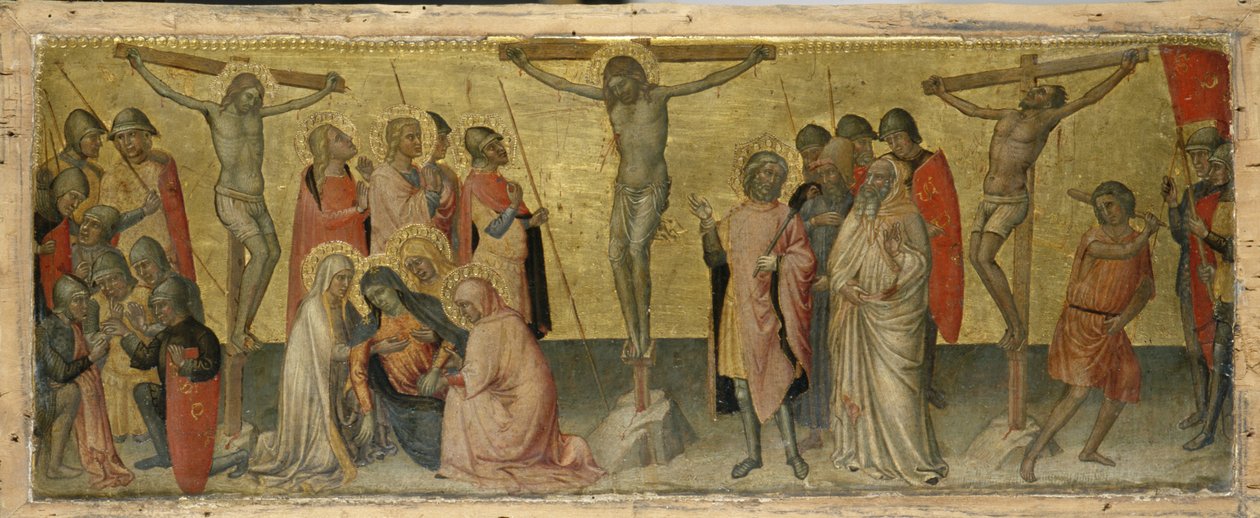 Ukrzyżowanie Chrystusa, ok. 1390 (tempera na drewnie topoli) autorstwa Martino de Bartolomeo