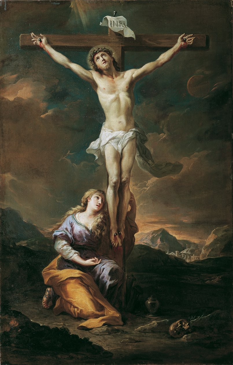 Krucyfiks z Marią Magdaleną autorstwa Martino Altomonte