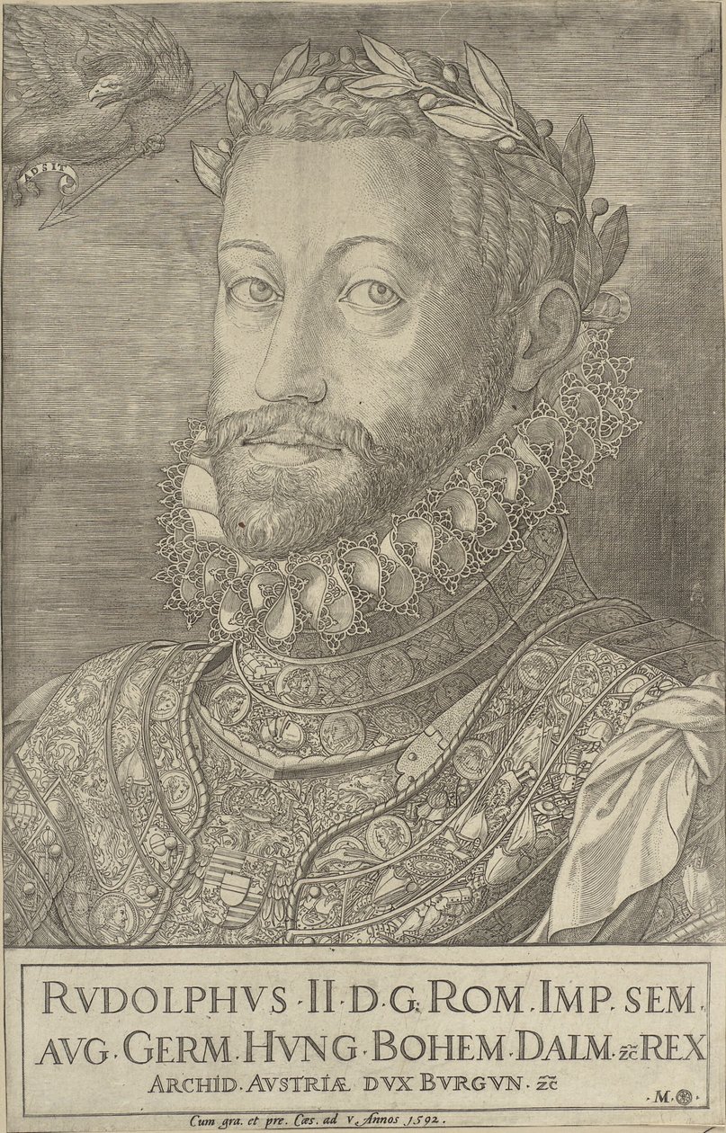 Cesarz Rudolf II autorstwa Martino Rota