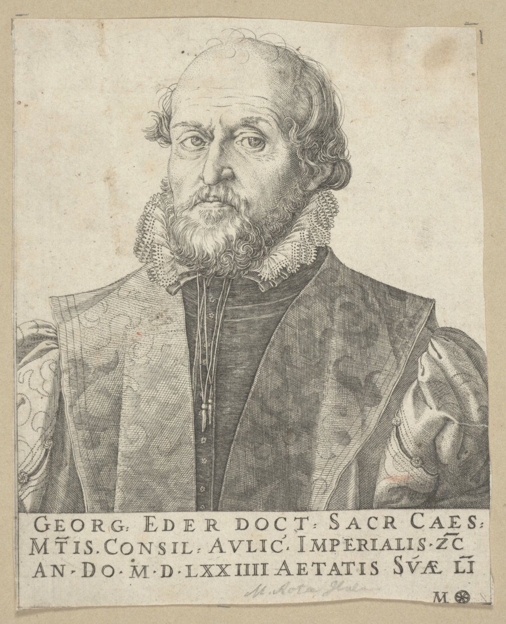 Portret Georga Edera autorstwa Martino Rota