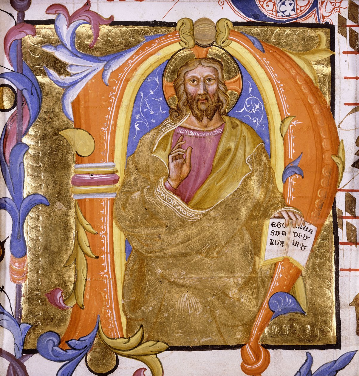 Chrystus jako Światłość Świata, ok. 1400 autorstwa Martino de Bartolomeo