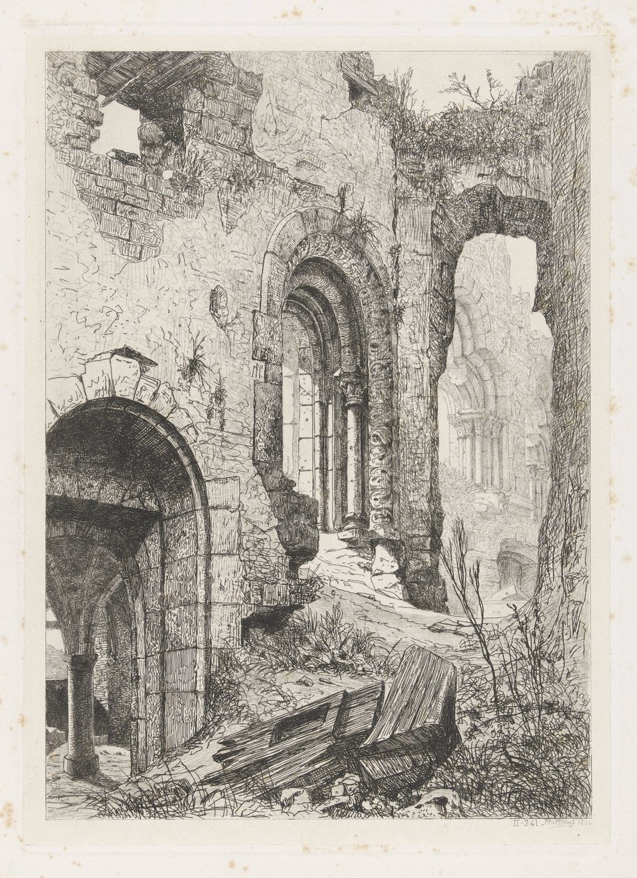 Zamek Vianden autorstwa Martinus Antonius Kuytenbrouwer jr.