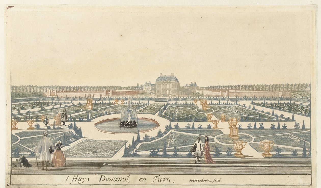 Widok Huis De Voorst autorstwa Martinus Berkenboom
