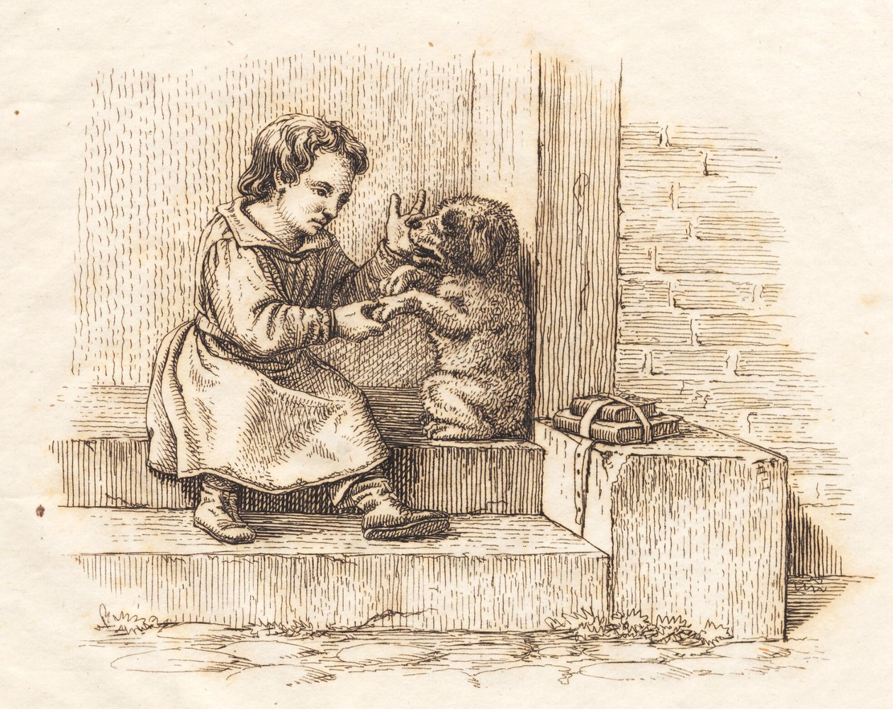 Ilustracja do „Pół setki bajek dla dzieci” autorstwa Hey autorstwa Martinus Rørbye