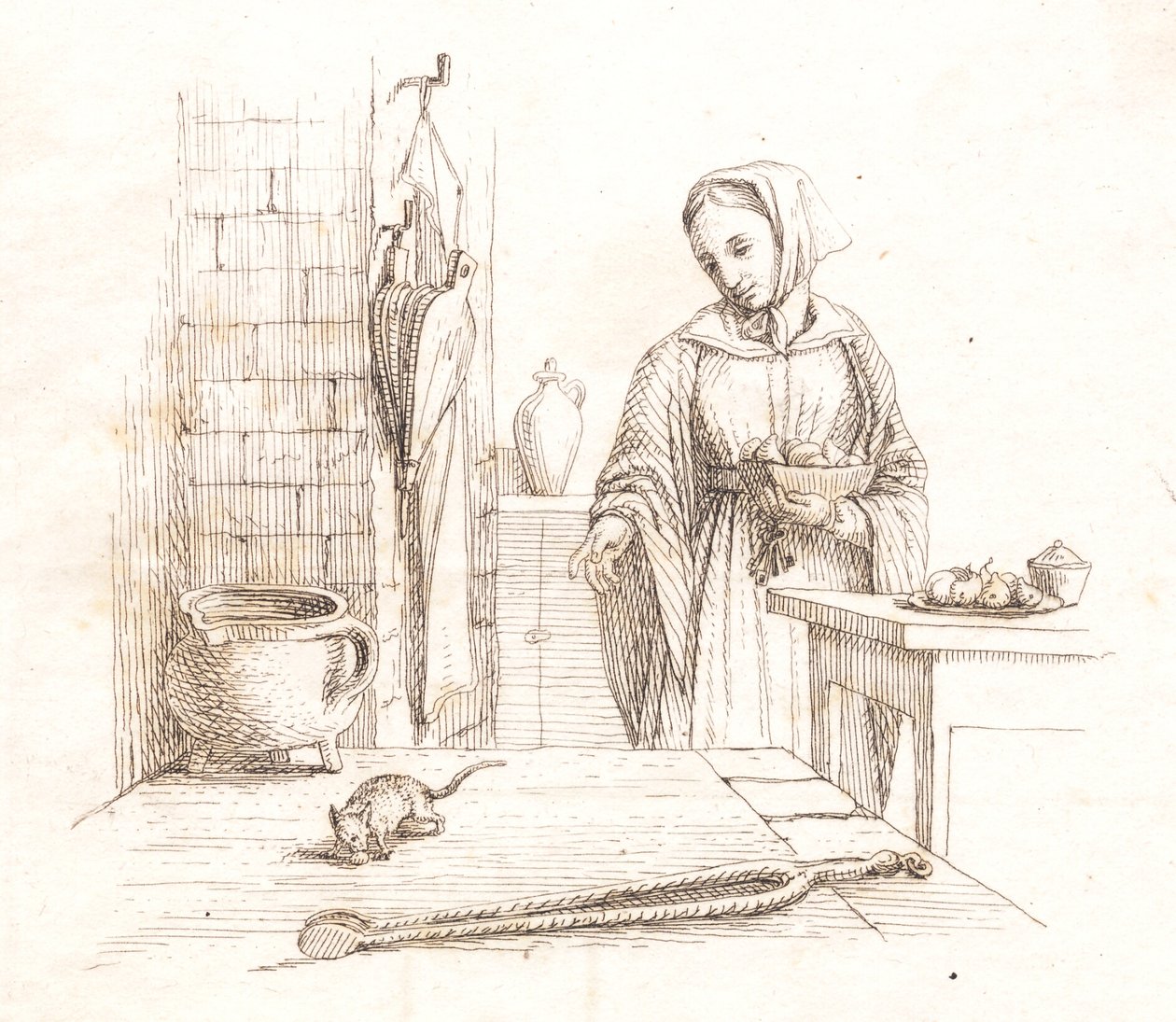 Ilustracja do „Pół setki bajek dla dzieci” autorstwa Hey autorstwa Martinus Rørbye
