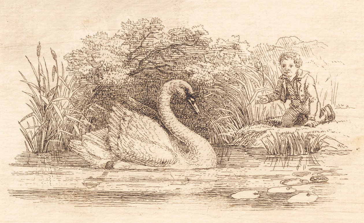 Ilustracja do „Pół setki bajek dla dzieci” autorstwa Hey autorstwa Martinus Rørbye