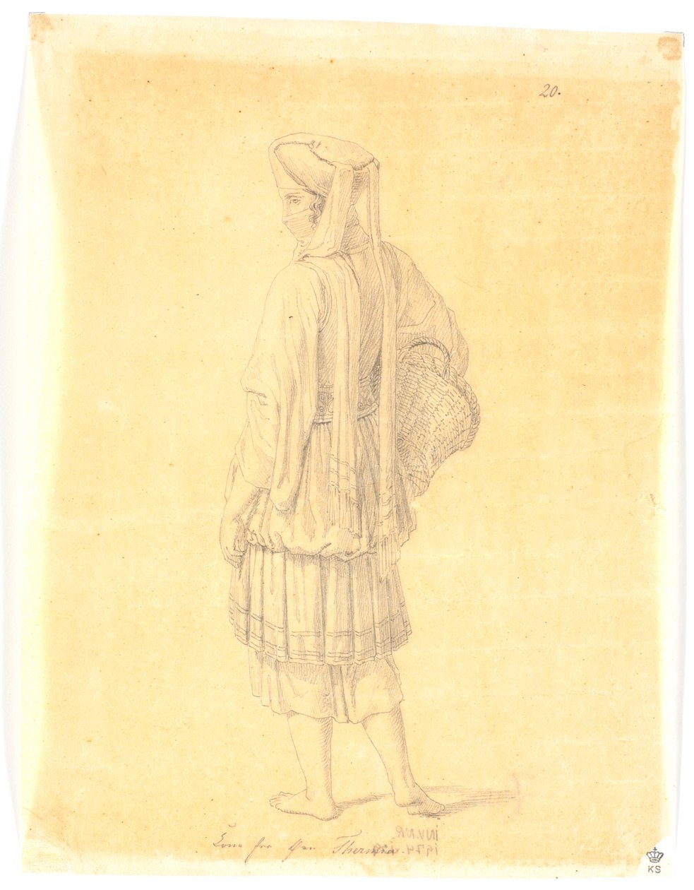 Frau von der Insel Thermia autorstwa Martinus Rørbye