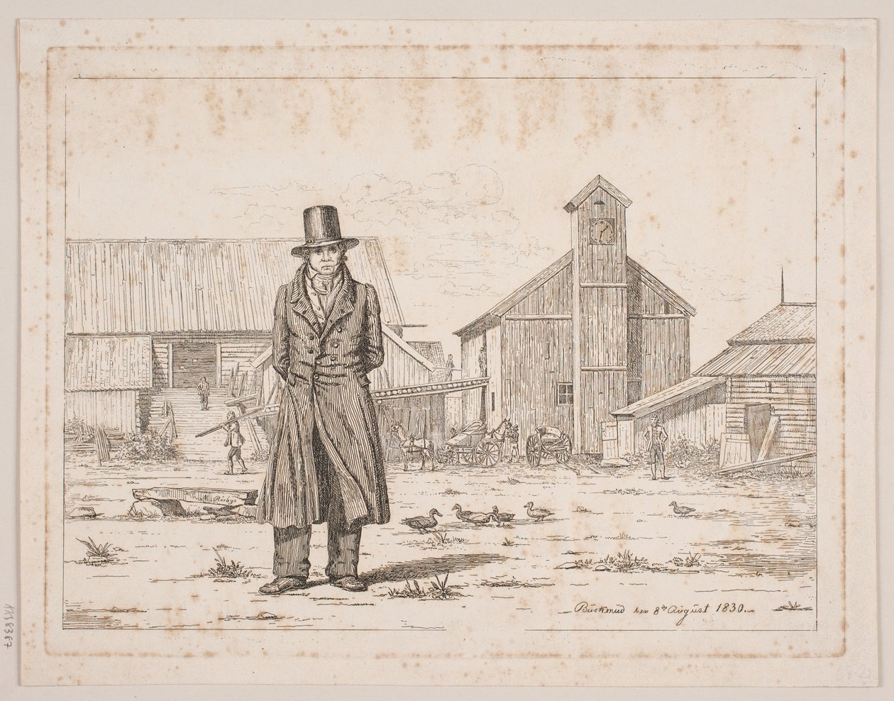 Peter Collet w kopalni miedzi w Buskerud w Norwegii autorstwa Martinus Rørbye