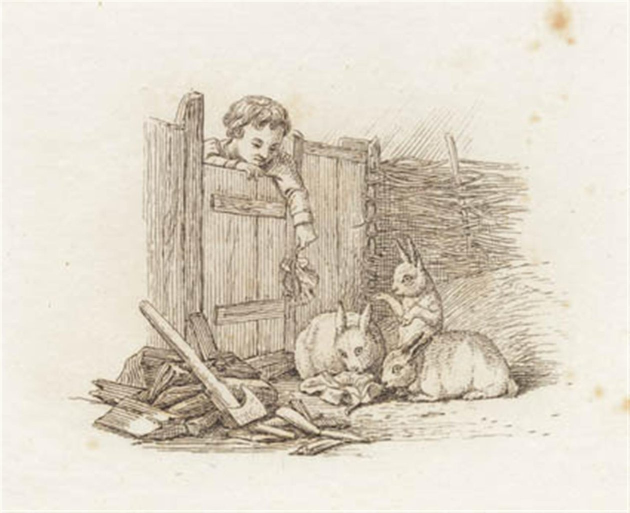 Ilustracja do „Pół setki bajek dla dzieci” autorstwa Hey autorstwa Martinus Rørbye