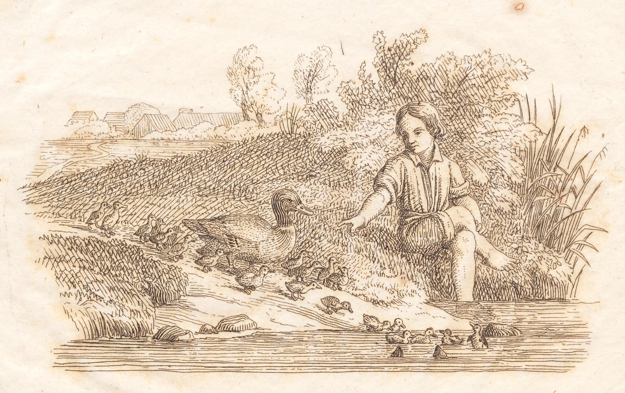 Ilustracja do „Pół setki bajek dla dzieci” autorstwa Hey autorstwa Martinus Rørbye