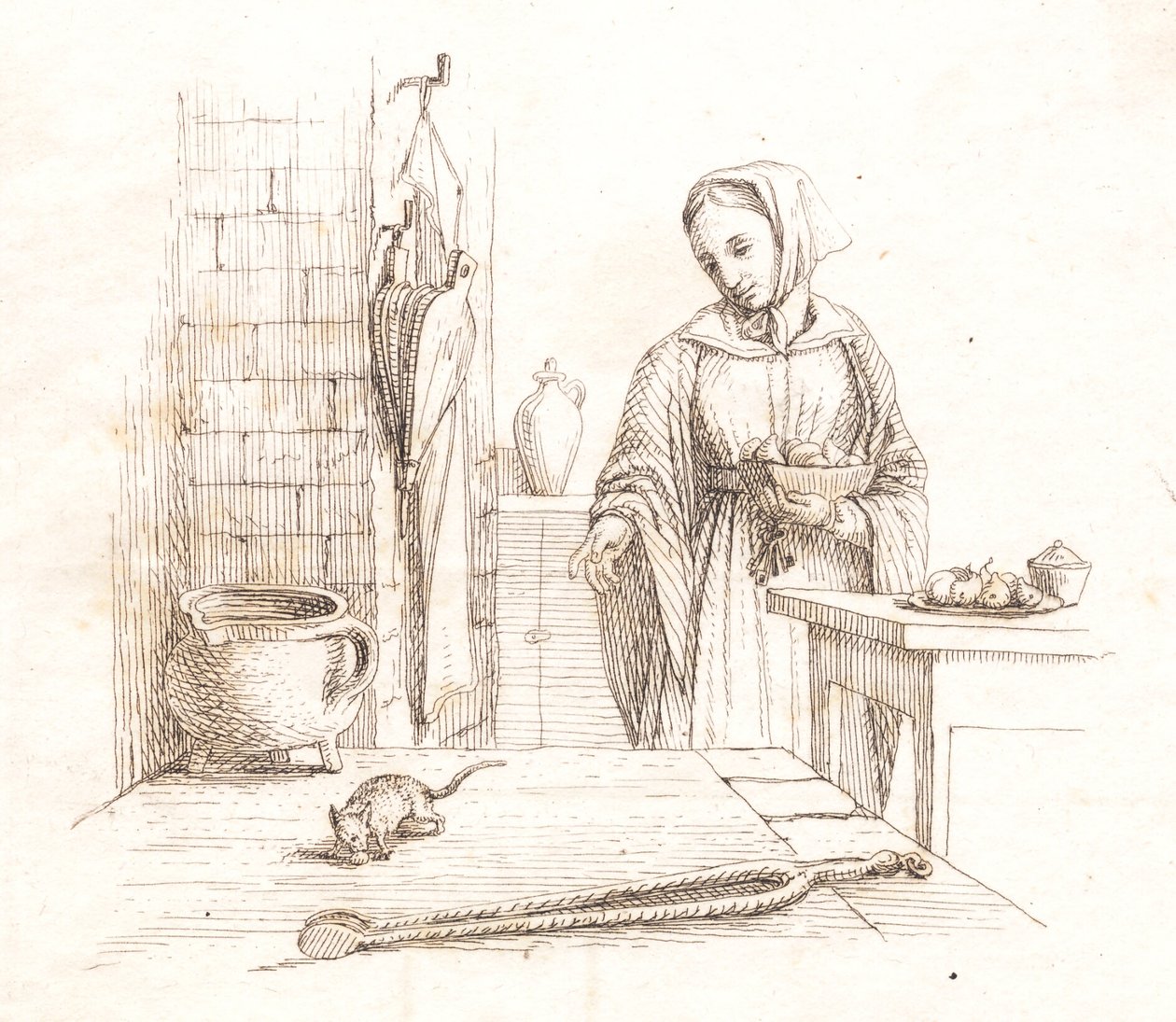 Ilustracja do „Pół setki bajek dla dzieci” autorstwa Hey autorstwa Martinus Rørbye