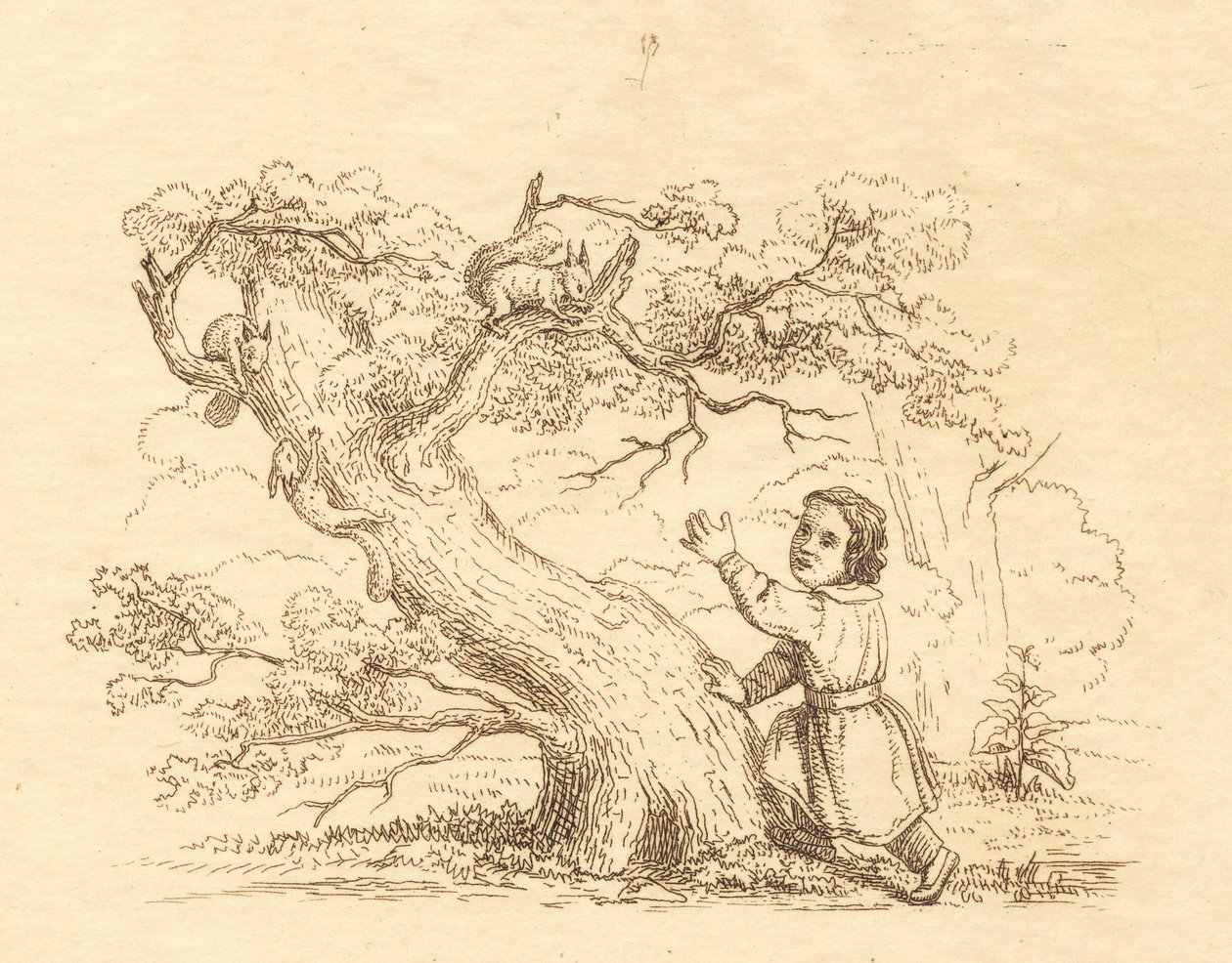 Ilustracja do „Pół setki bajek dla dzieci” autorstwa Hey autorstwa Martinus Rørbye