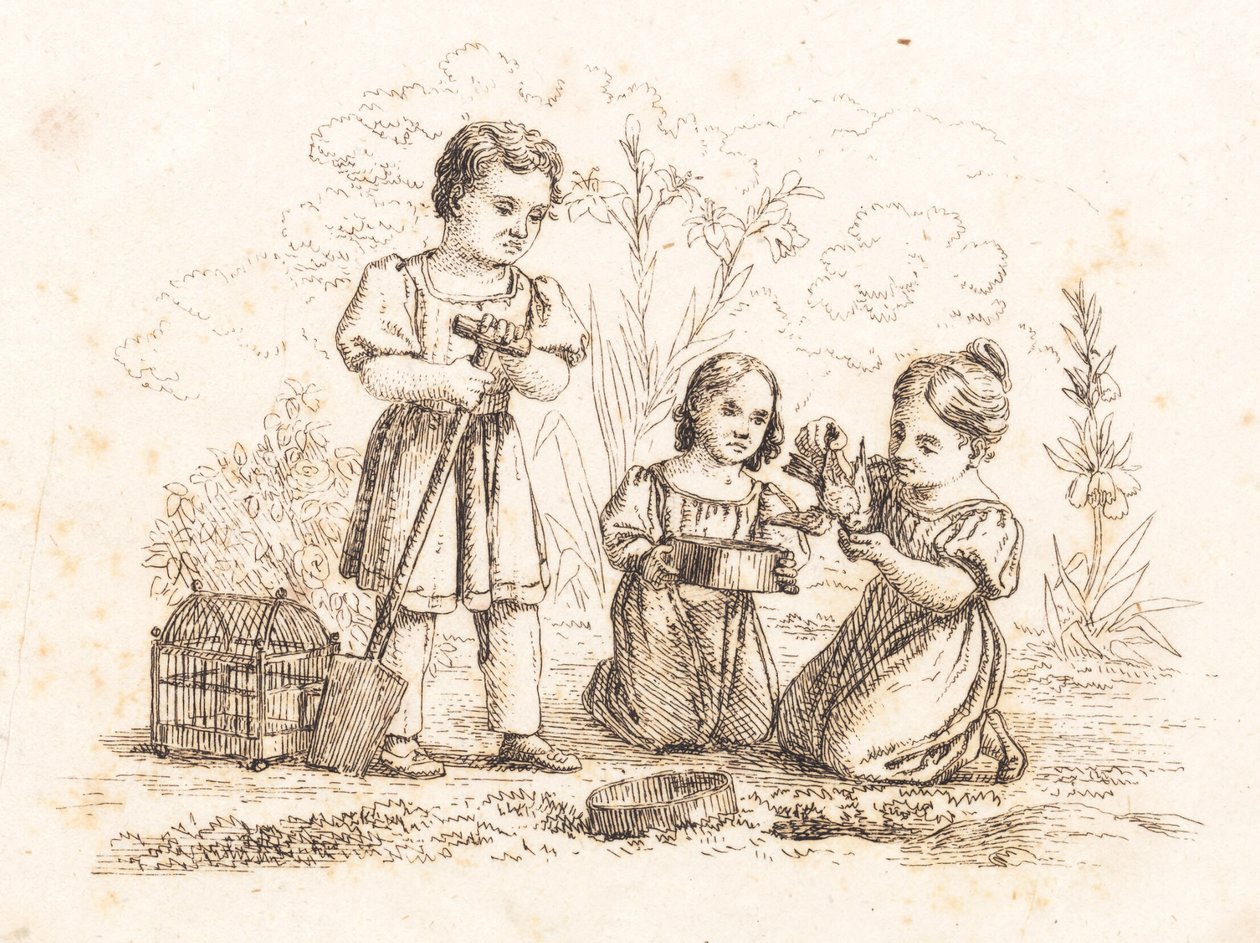 Ilustracja do „Pół setki bajek dla dzieci” autorstwa Hey autorstwa Martinus Rørbye