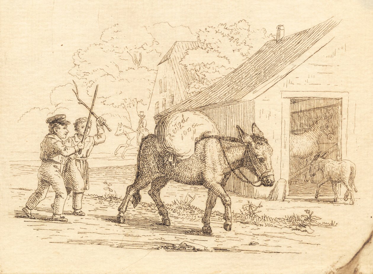 Ilustracja do „Pół setki bajek dla dzieci” autorstwa Hey autorstwa Martinus Rørbye