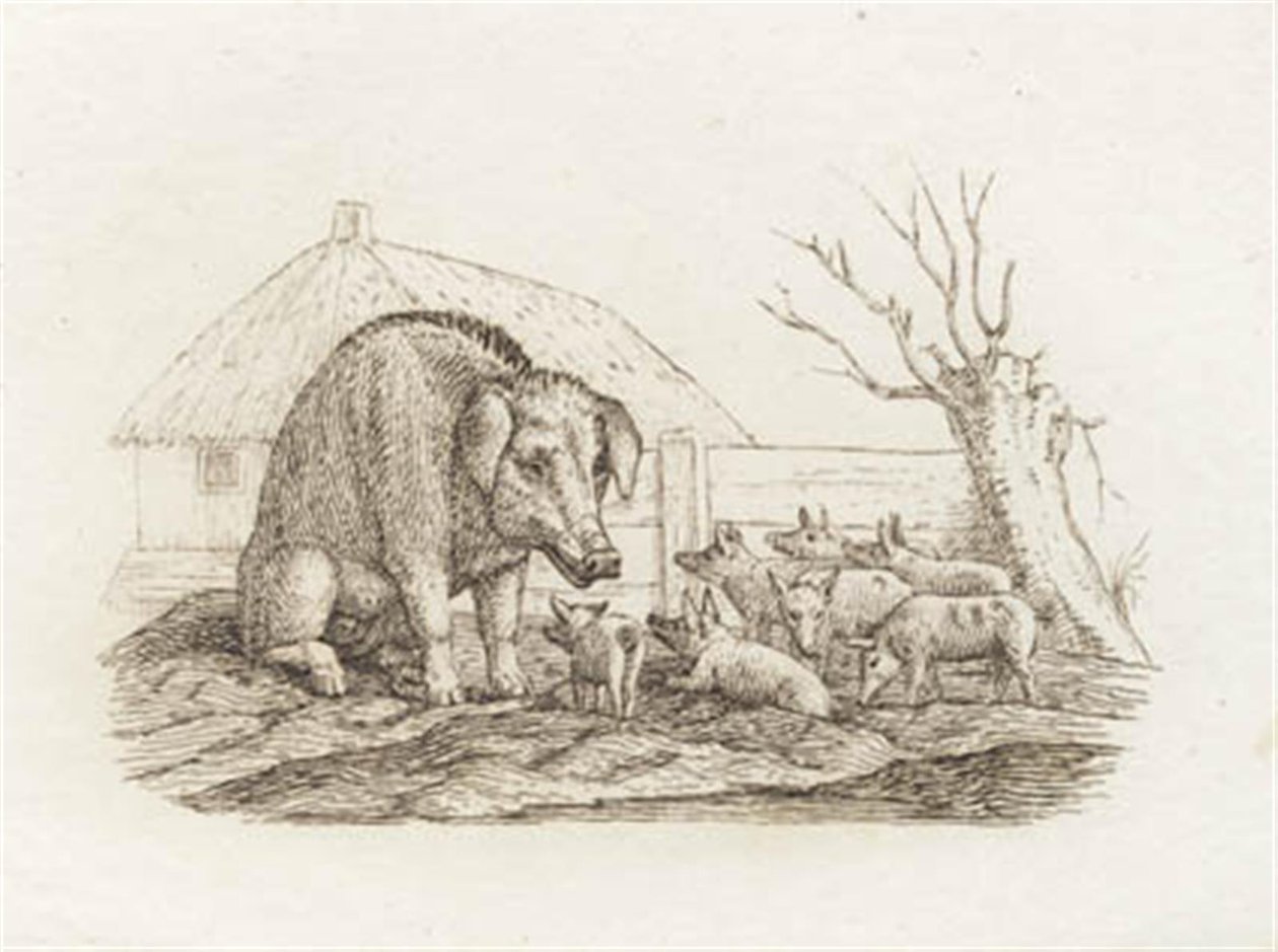 Ilustracja do „Pół setki bajek dla dzieci” autorstwa Hey autorstwa Martinus Rørbye