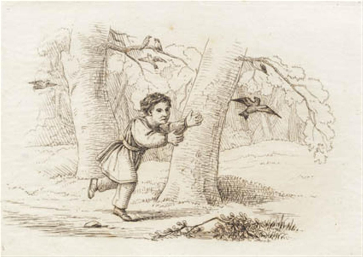 Ilustracja do „Pół setki bajek dla dzieci” autorstwa Hey autorstwa Martinus Rørbye