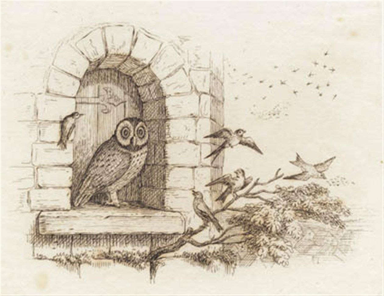 Ilustracja do „Pół setki bajek dla dzieci” autorstwa Hey autorstwa Martinus Rørbye