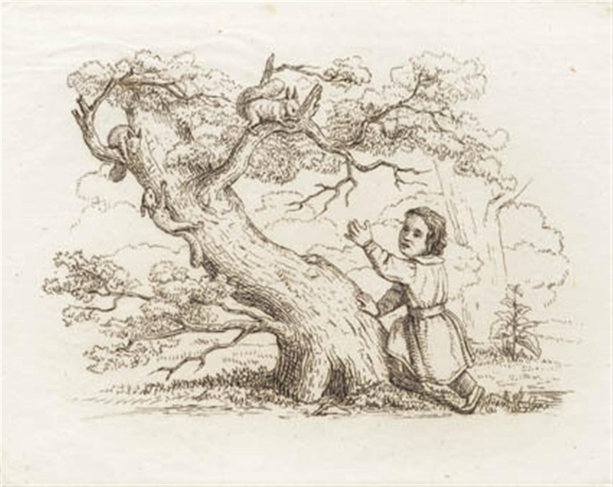 Ilustracja do „Pół setki bajek dla dzieci” autorstwa Hey autorstwa Martinus Rørbye