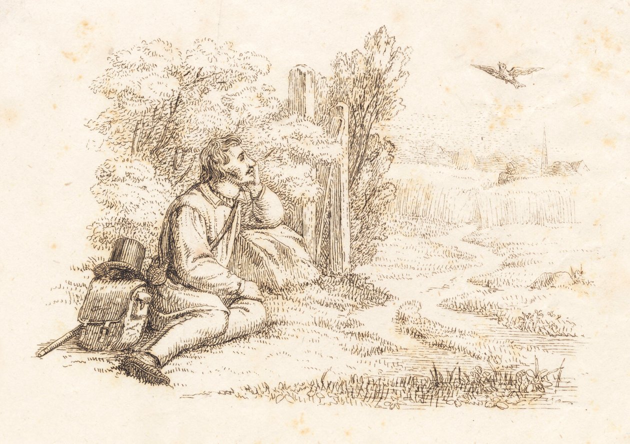 Ilustracja do „Pół setki bajek dla dzieci” autorstwa Hey autorstwa Martinus Rørbye