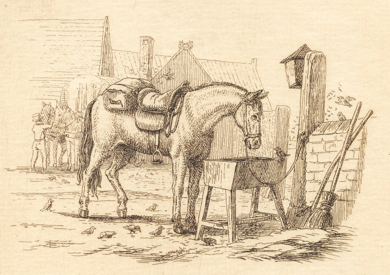 Ilustracja do „Pół setki bajek dla dzieci” autorstwa Hey autorstwa Martinus Rørbye